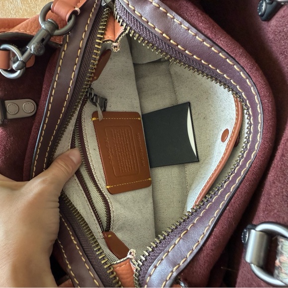 Coach Coral Satchel Bag with Textured Handles - Picture 6 of 10